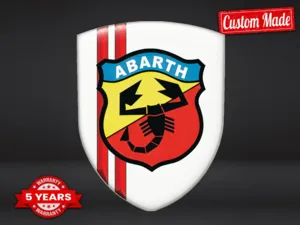 Fiat Abarth Emblèmes Société Auto Pro Max Durable Design Stylé